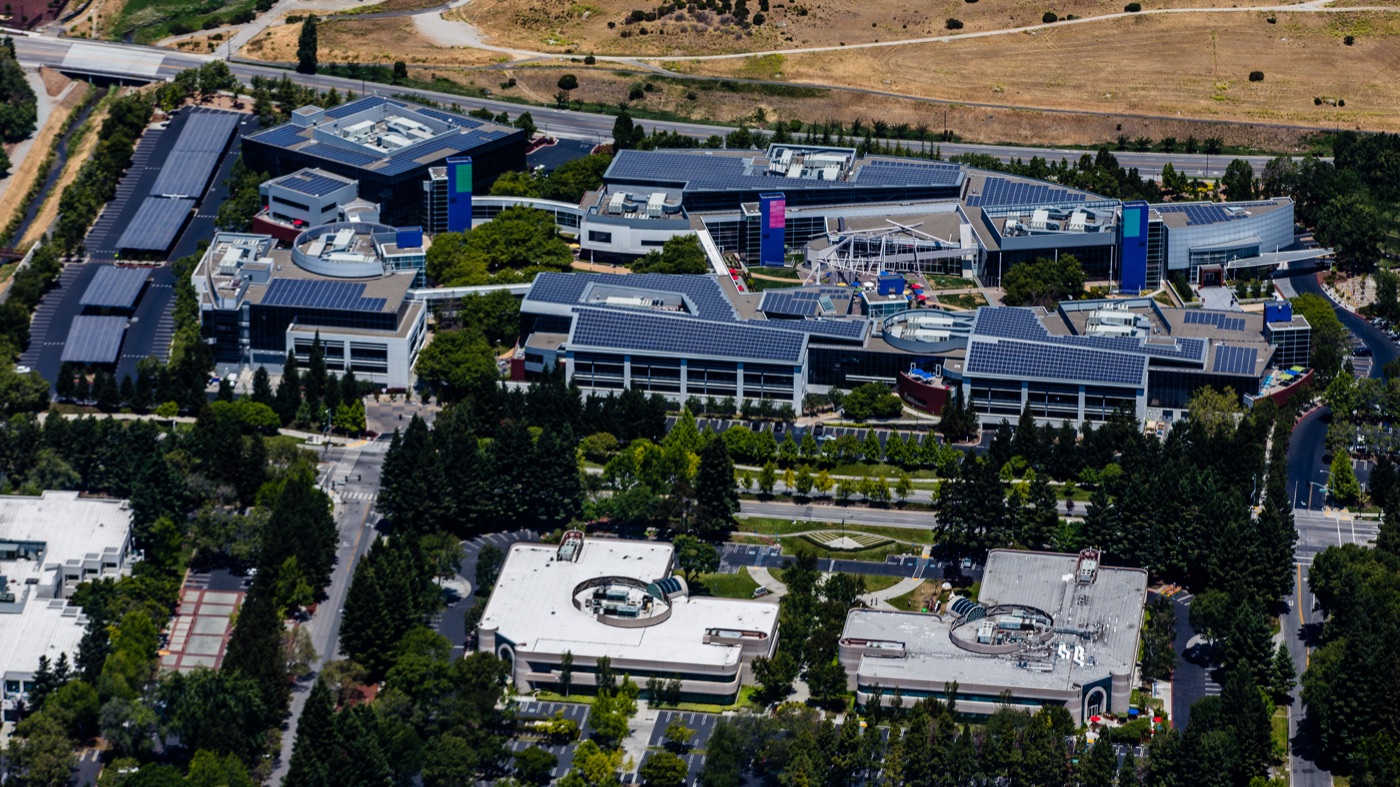 Googleplex · Mountain View 总部鸟瞰