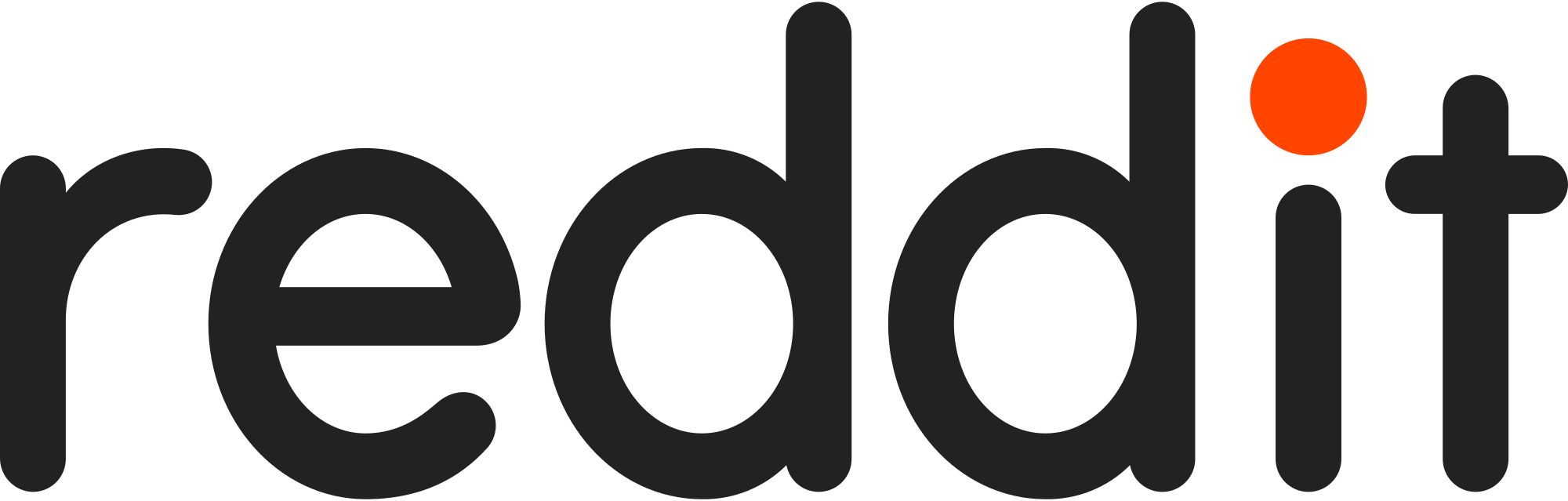 Reddit 早期 wordmark 与 Snoo 吉祥物